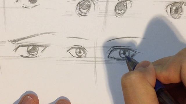 How to Draw Anime Boy Eyes [10 Ways] [No Timelapse] смотреть онлайн