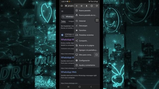 Como usar WhatsApp web en mi celular usando Google Chrome #parati #fyp #android #whatsapp #fypシ смотреть онлайн
