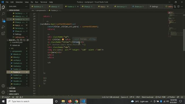 learning react by doing demo project смотреть онлайн