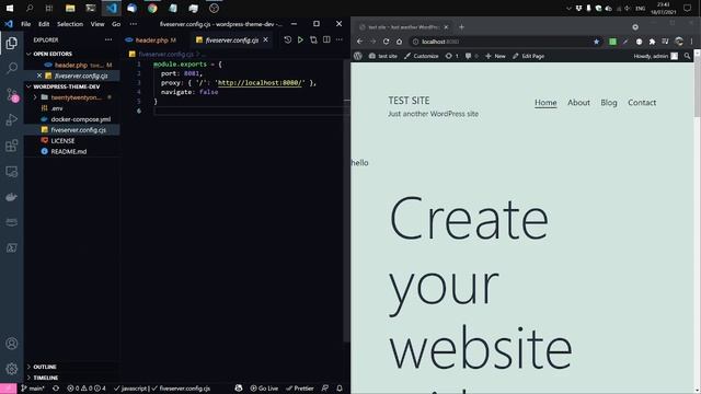 WordPress Development w/ Live Reload смотреть онлайн