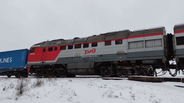 Тепловоз 2ТЭ116У-0118, перегон Предпортовая - Лигово, г.СПб, 30.11.2023г.(4К UHD) смотреть онлайн