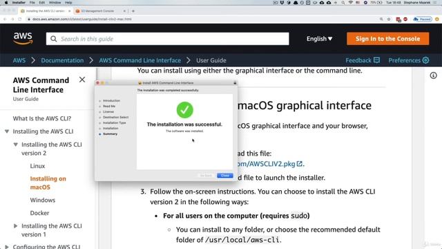 Installing AWS CLI on Mac OS смотреть онлайн