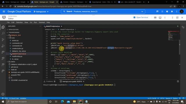 Export to Cloudsql (PostgreSQL) from Cloud DataProc | PySpark Job - Google Cloud Platform смотреть онлайн