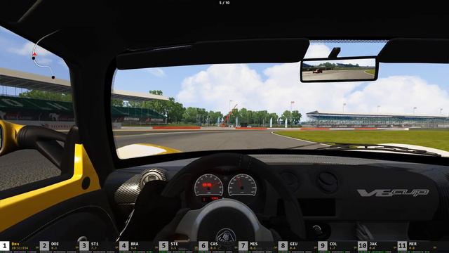 Assetto Corsa - прохождение карьеры N4 - 10 кругов на LOTUS EXIGE V6 CUP - Logitech G27 - часть 7 смотреть онлайн