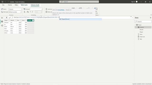 EARLIER DAX In Power Bi #analytics #powerbi #dax #powerquery