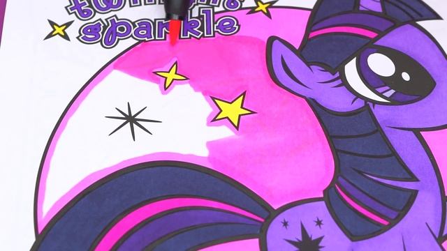 Coloring My Little Pony Twilight Sparkle Coloring Page Prismacolor Paint Markers | KiMMi THE CLOWN смотреть онлайн