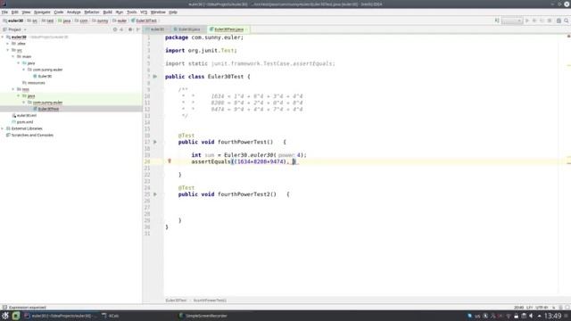 Coding Problem 30 from Euler project in real time Java IntelliJ idea смотреть онлайн