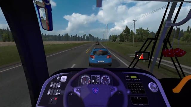 ETS2 1.35, Bus G7 1200 MPMX Scania 4x2, "Som e Skins" смотреть онлайн