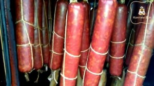 Как сделать колбасу с косули. Колбаса копчёная с мяса диких животных.