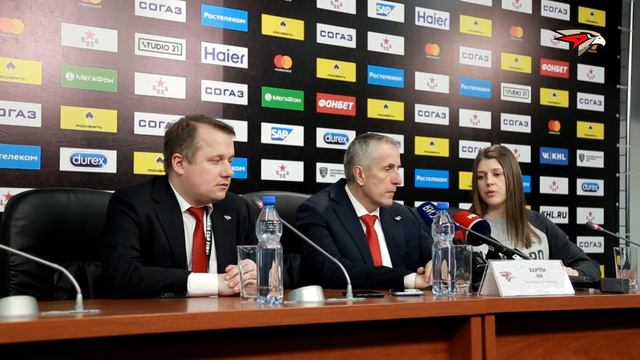 Финал Кубка Гагарина, 2 матч. ЦСКА - "Авангард" 3:0. Послематчевая пресс-конференция смотреть онлайн