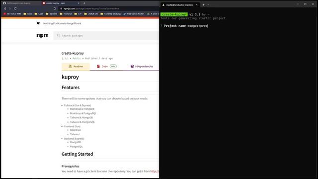 Part 1: Cara Generate Project Fullstack Express - MongoDB & Vue - Bootstrap смотреть онлайн