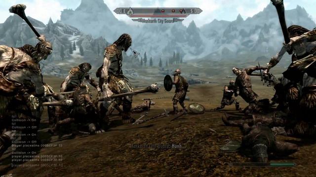 Skyrim Giants VS Guards смотреть онлайн