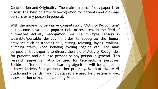 Activity Recognition and Creation of Web Service for Activity Recognition using Mobile Sensor Data смотреть онлайн