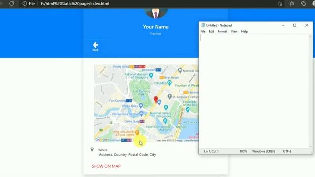 Static Visiting Card Web Version | Designed In HTML, CSS, Bootstrap and jQuery | Responsive Layout смотреть онлайн
