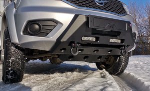 Новый силовой бампер-секция РИФ для УАЗ Патриот: показываем установку