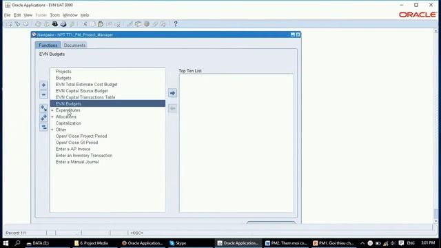 Oracle ERP PM Project Management Bài 1 Các chức năng chính của phân hệ Kế toán PM смотреть онлайн