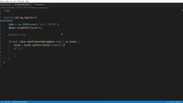 Como obter as tags OpenGraph de um site pelo PHP? смотреть онлайн