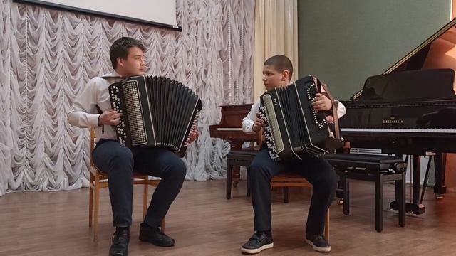 МБУ ДО Перевозская ДШИ , дуэт баянистов Красненков Арсений, Катаев Никита, старшая группа смотреть онлайн