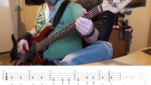 Metallica - The Unforgiven III (Bass Cover with Bass Tabs) смотреть онлайн