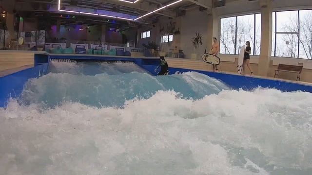 8 марта 2020. Искуственная волна в комплексе ArtFly. Первая попытка Алёнушки смотреть онлайн