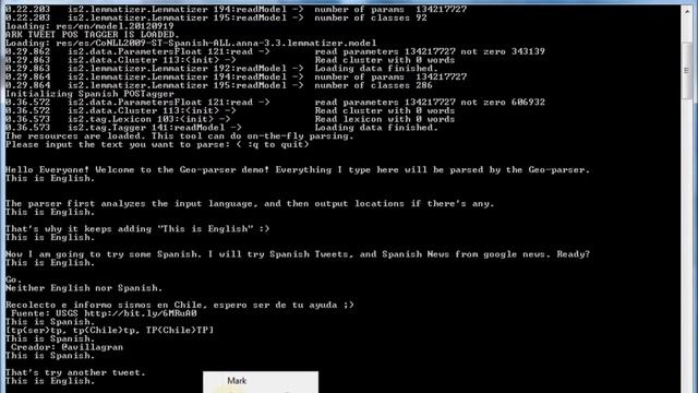 Geo-parser command line Demo смотреть онлайн