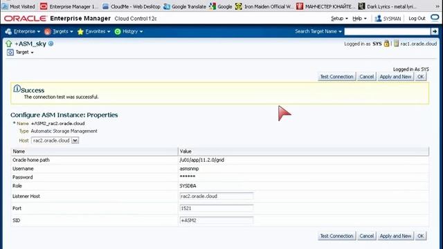 Connecting to ASM instance with Oracle EM 12c смотреть онлайн