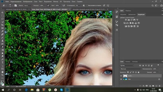 Как быстро вырезать объект в Фотошопе/How to quickly cut an object in Photoshop смотреть онлайн