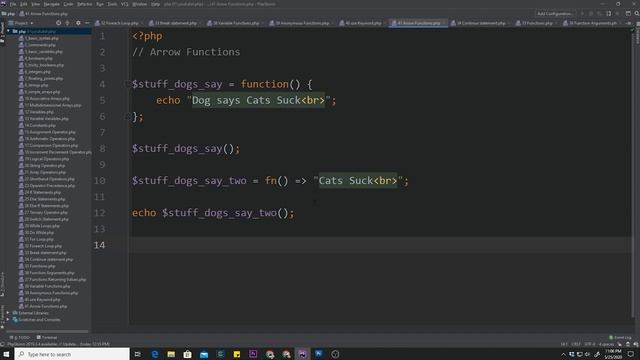 Arrow Functions - PHP - P41 смотреть онлайн