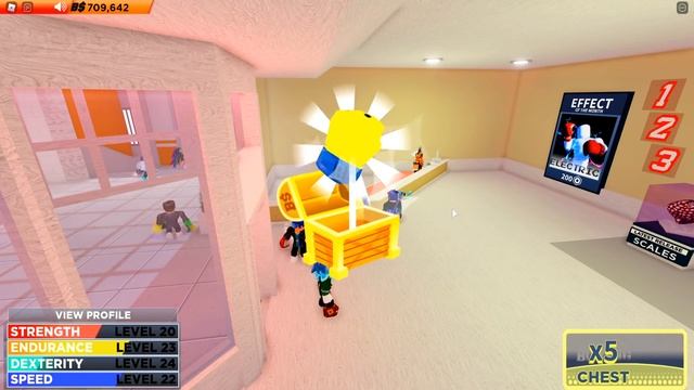 ЗАДОНАТИЛ 1.000.000 БАКСОВ И СТАЛ ТОП КАЧКОМ! Boxing league Roblox смотреть онлайн