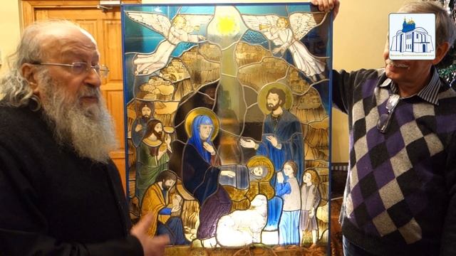 Витраж "Рождественский вертеп" смотреть онлайн