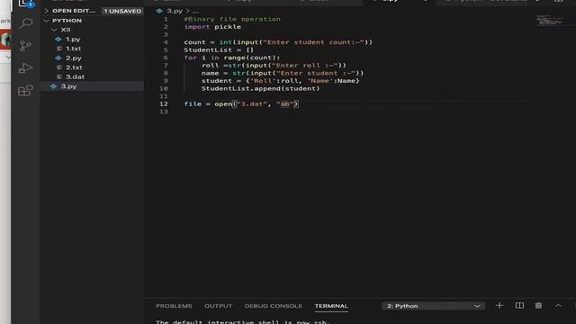 Create a binary file with name and roll number in Python. Search for a given roll number смотреть онлайн