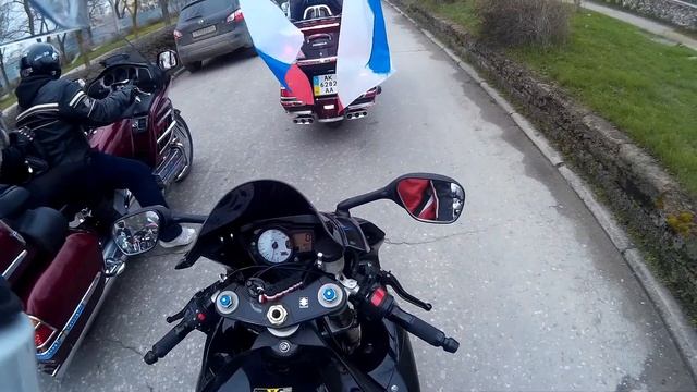 Отрывок Авто-мото пробега ко дню Крымской весны(Евпатория) смотреть онлайн