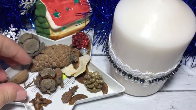 Новогодний декор свечи/ Новогодние украшения смотреть онлайн