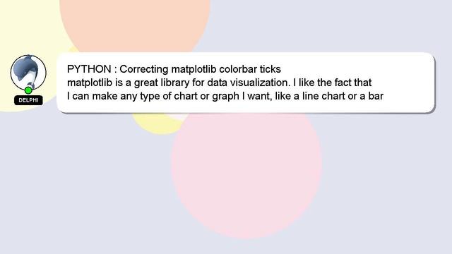 PYTHON : Correcting matplotlib colorbar ticks смотреть онлайн