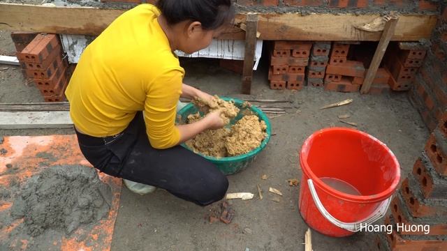 Build a fuel efficient double Wood Stove - grow green onions | Hoang Huong смотреть онлайн