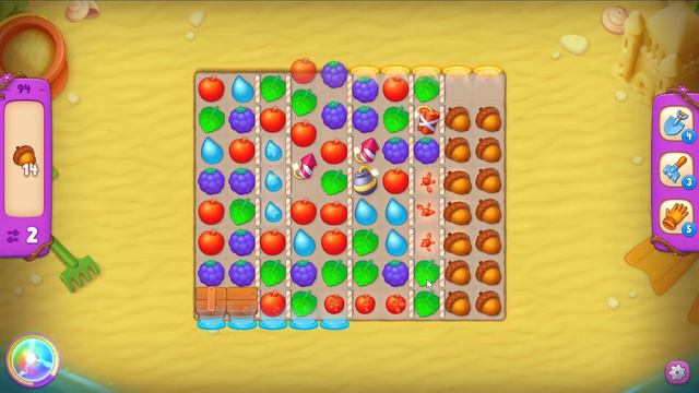 Gardenscapes level 94 - 11 Moves - No Boosters смотреть онлайн