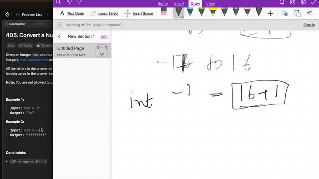 Convert a Number to Hexadecimal | Leetcode 404 | Java solution | Explanation in Hindi смотреть онлайн