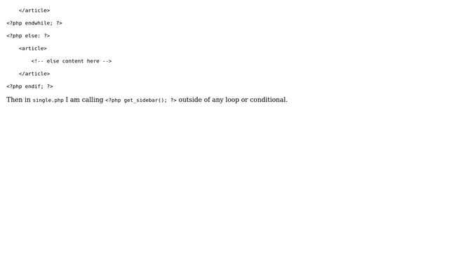 Wordpress: Show all posts in sidebar in single.php смотреть онлайн