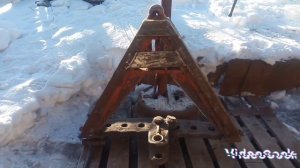 изготовление треугольника на быстросьем, навеску мтз, юмз, т-40 своими руками из металлолома ????