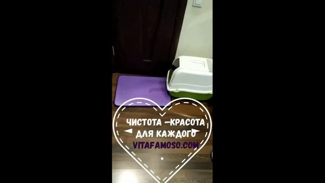 Двухслойный коврик//коврик для кошки //ЧИСТЫЕ ЛАПЫ //кошачий туалет смотреть онлайн