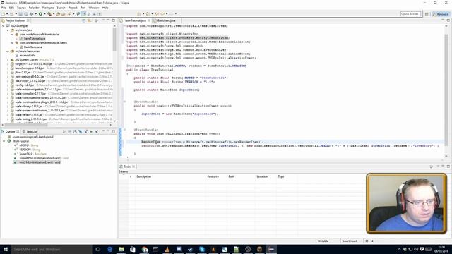 How to add a simple item to Minecraft Forge 1.8.9 Tutorial. смотреть онлайн