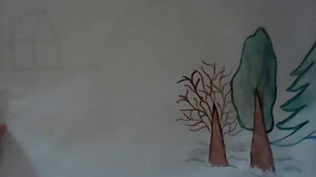 Рисуем"деревья"-домашняя по художественной школе) смотреть онлайн