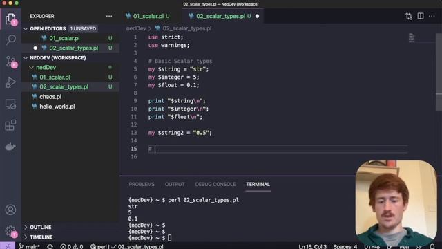 perl5 #4: Scalar (part 2) Variable Types смотреть онлайн