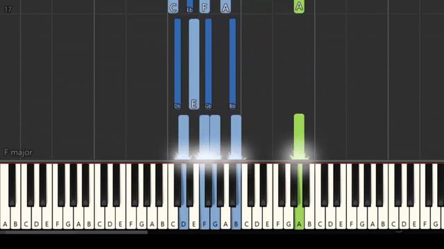 Jazz Standard - Thelonious Monk "Blue Monk" - Bb major [Synthesia] (piano tutorial) смотреть онлайн