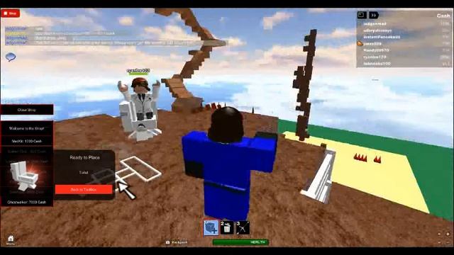 roblox-build a hideout and sword fight toilet glitch смотреть онлайн