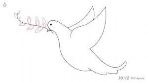 Как нарисовать летящего голубя: инструкция от EvriKak