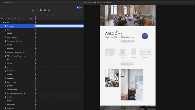 Анимация плавного скролла в InVision Studio смотреть онлайн