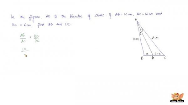 How to solve problems based on internal bisector of an angle of a triangle ?