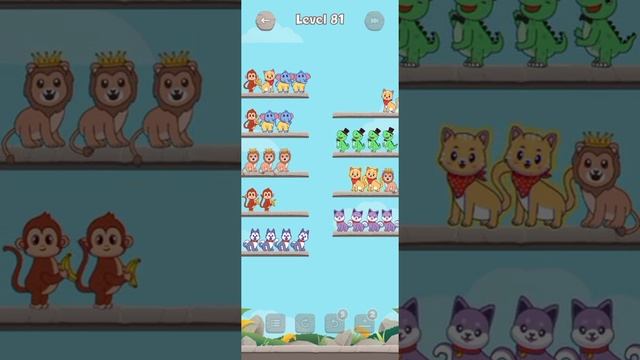 Animal Sort Puzzle - Pet Sort Game All Levels 71-80 Walkthrough Solutions смотреть онлайн