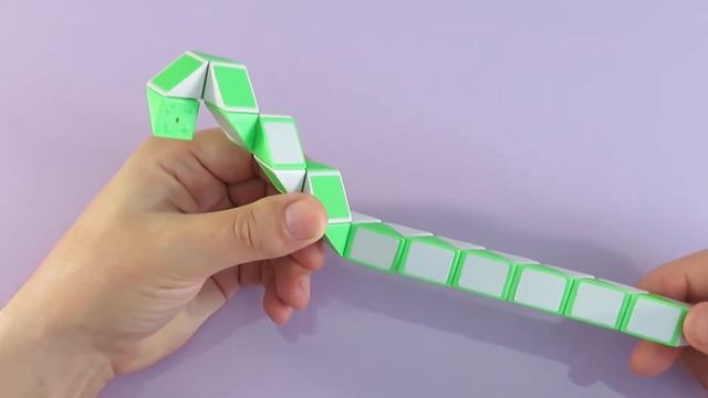 КОСА из змейки Рубика - схема сборки. Фигура № 73 смотреть онлайн